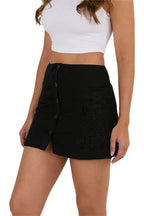 Ringers Western Womens Jynette Button Down Mini Skirt (225048RW) Black
