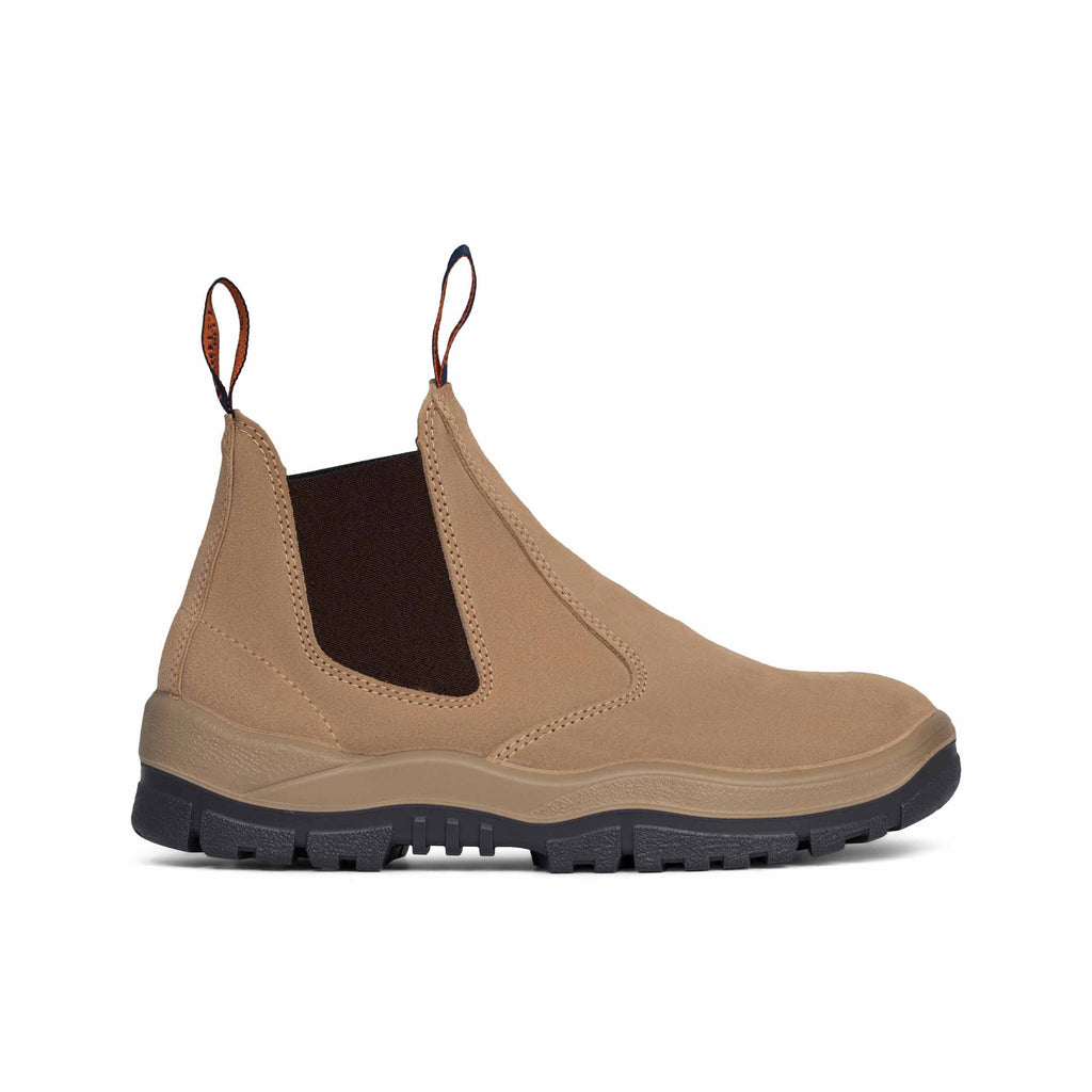 Mongrel Mens Suede Elastic Sided Safety Boots (240040) Wheat