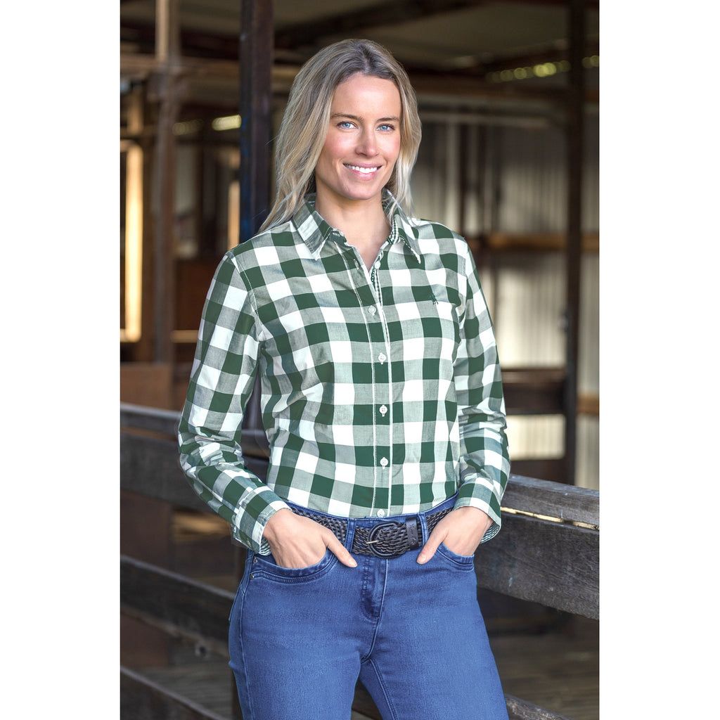 Thomas Cook Womens Judy L/S Shirt (T6W2110059) Green/White