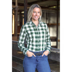 Thomas Cook Womens Judy L/S Shirt (T6W2110059) Green/White