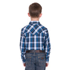 Wrangler Boys Tony Logo L/S Shirt (X6W3111483) Navy/Royal