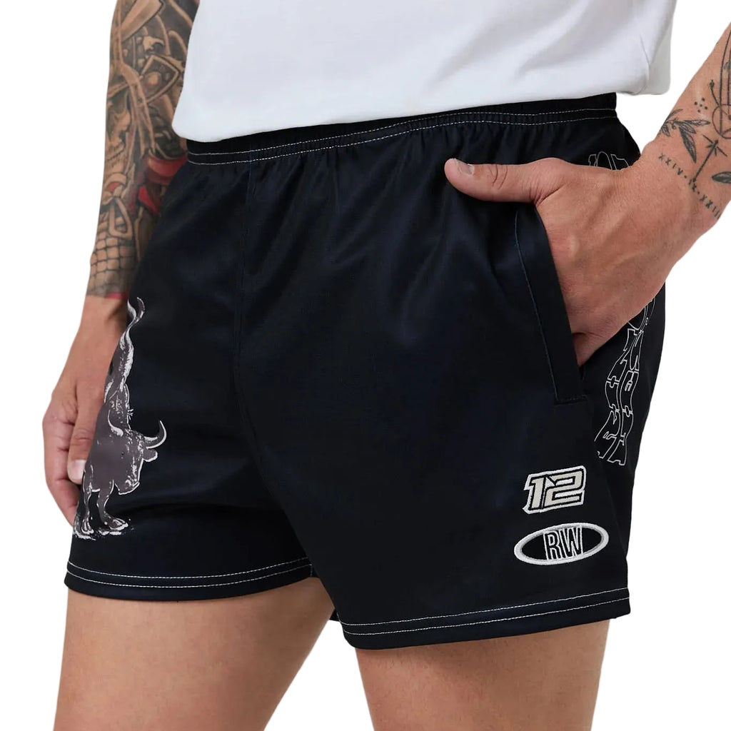 Ringers Western Unisex Dust Devil Unisex Footy Shorts (625109RW)  Black