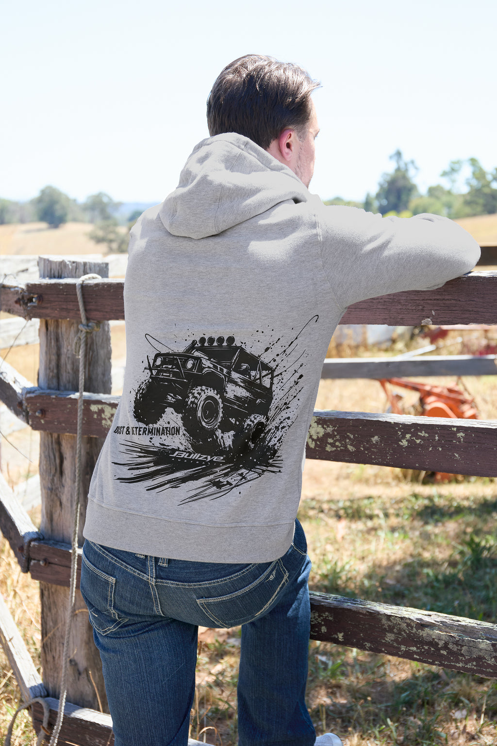 Bullzye Mens Determination Hoodie (B6W1512502) Grey Marle