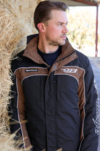 Bullzye Mens Bazooka Jacket (B6W1704039) Black/Dark Tan