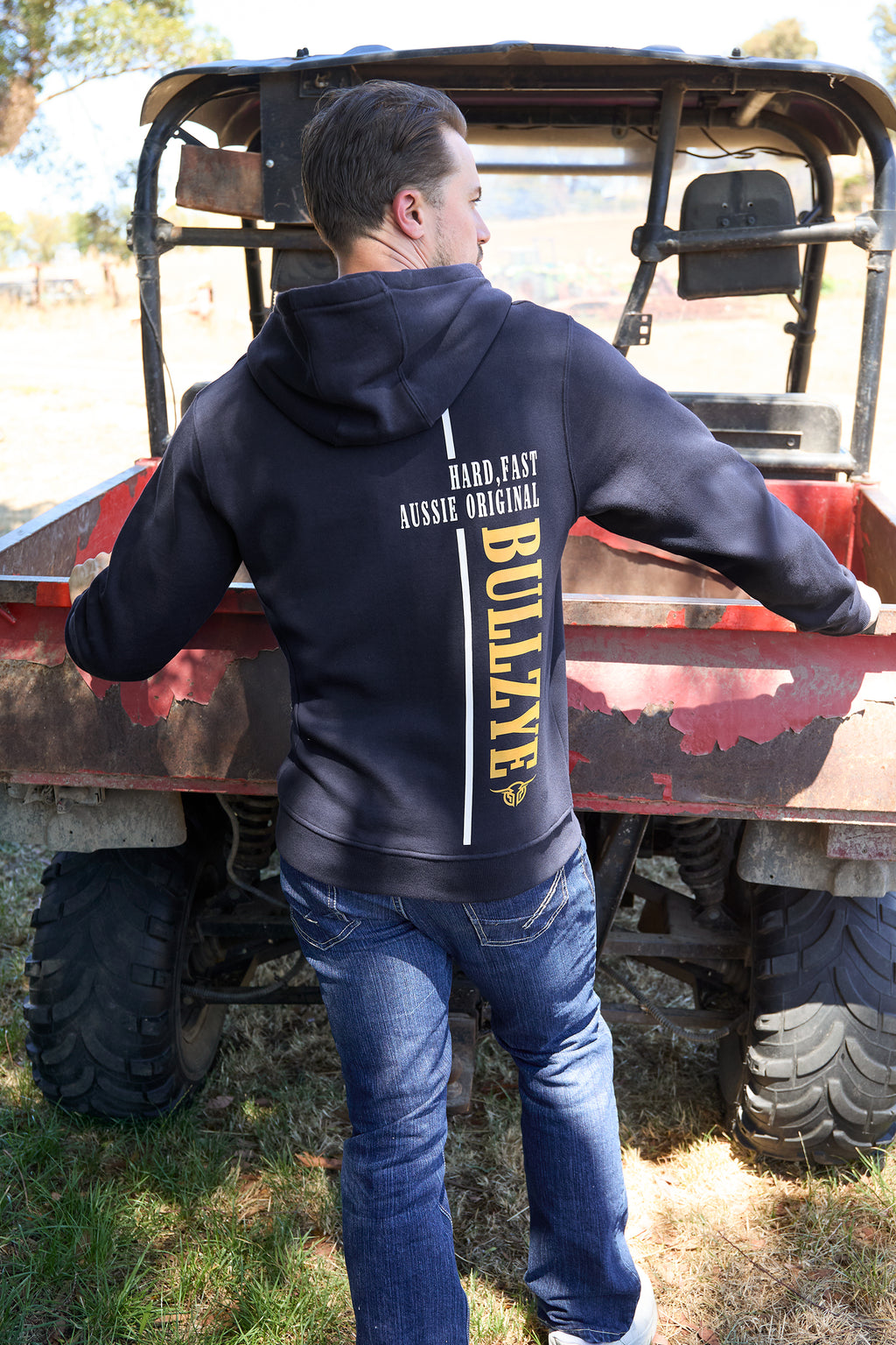 Bullzye Mens Hardy Zip Up Hoodie (B6W1710501) Navy