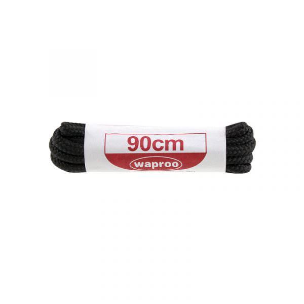 Waproo Thick Round Shoe Laces 90cm (1301034) Black