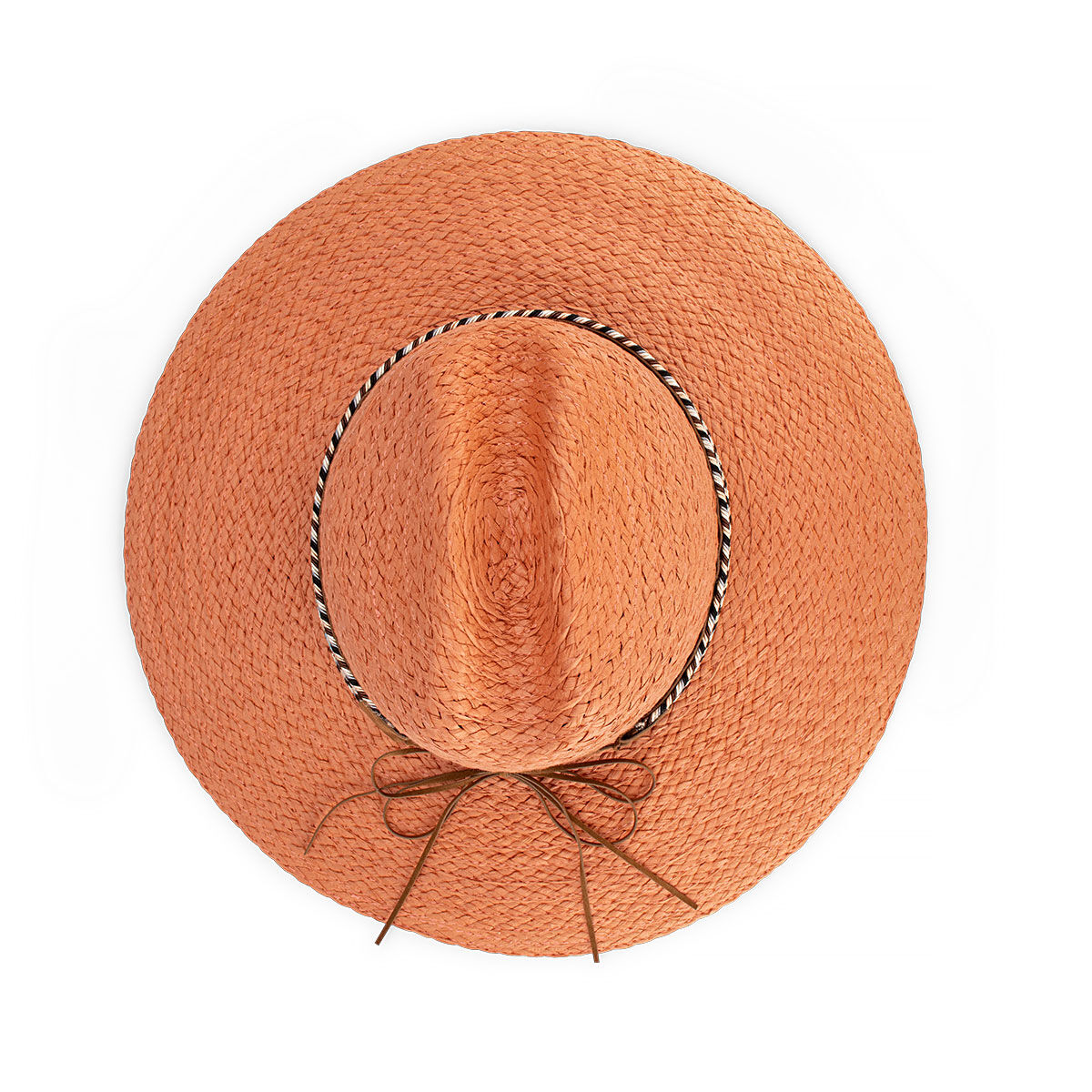 Avenel Hats Womens Tamarama Centre Crease Wide Braid Hat (61853) Terracotta One Size