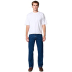 Amco Mens Stretch Straight Leg Jeans (J1198H) Stonewash