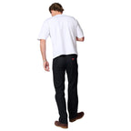 Amco Mens Stretch Straight Leg Jeans (J1199H) Black