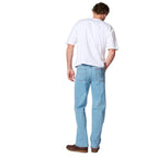 Amco Mens Stretch Straight Leg Jeans (J1204H) Light Stonewash
