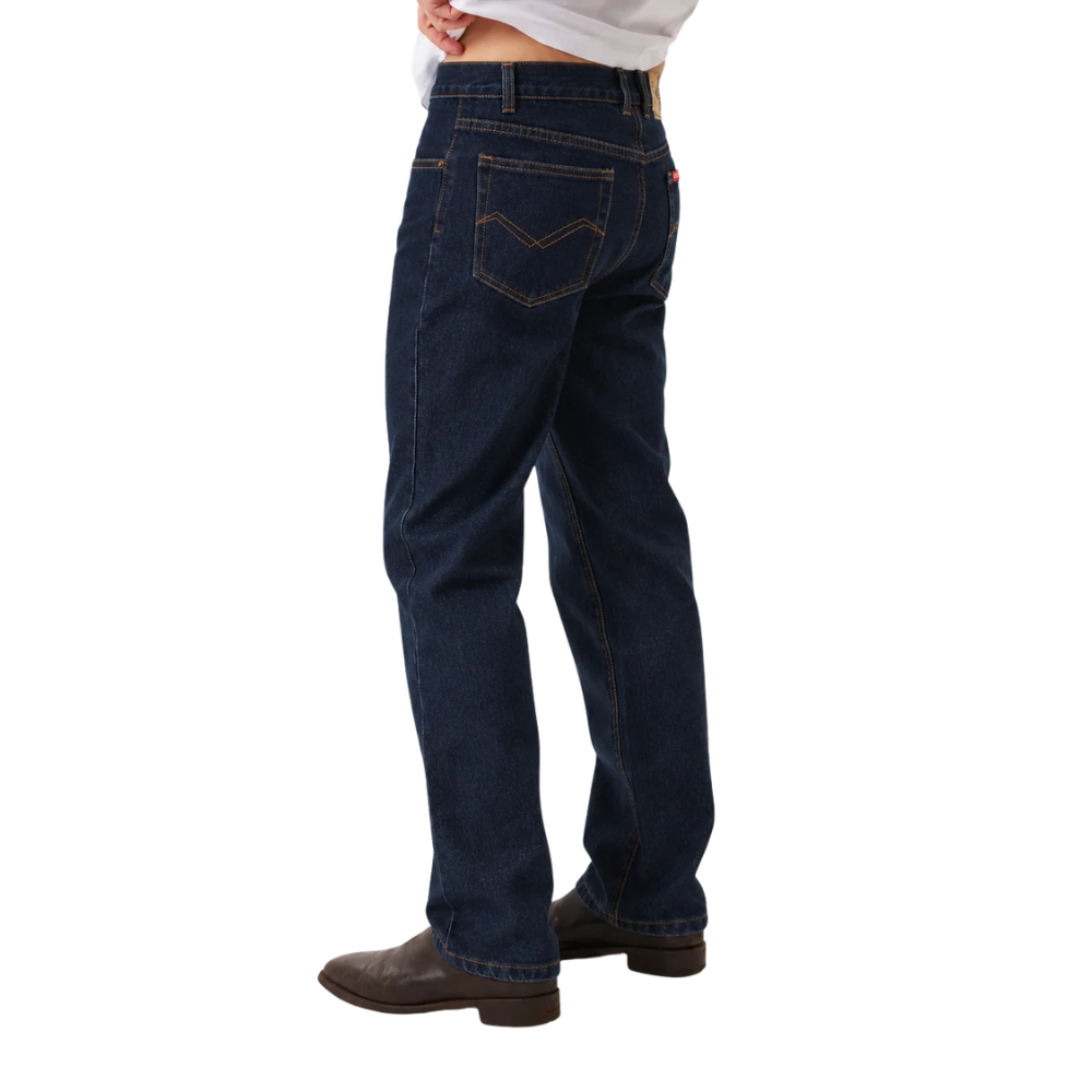 Amco Mens Stretch Straight Slim Leg Jeans (J1211H) Midnight