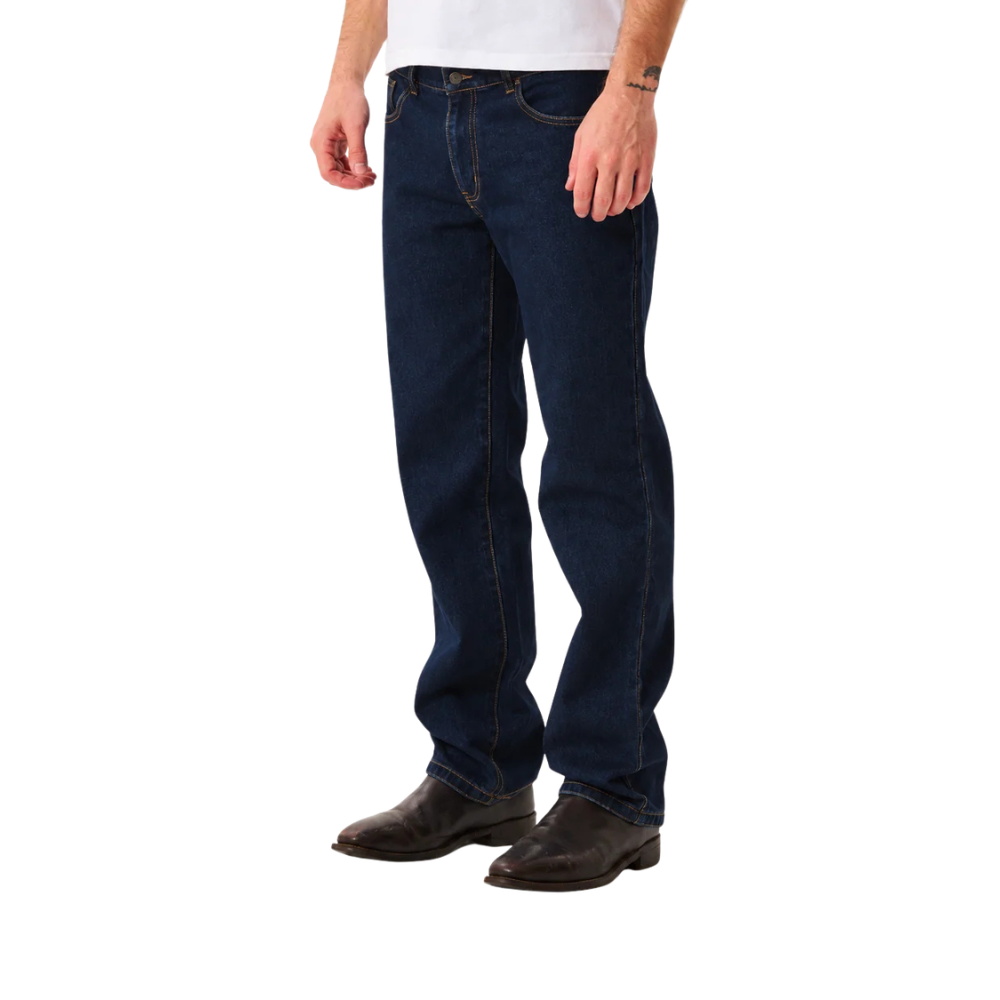 Amco Mens Stretch Straight Slim Leg Jeans (J1211H) Midnight
