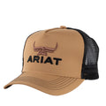 Ariat  Bull Horn Trucker Cap (AC2220) Black/Khaki