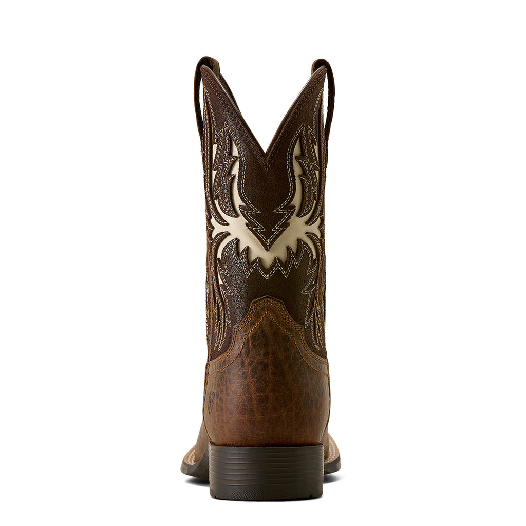 Ariat Childrens Driftwood Wide Square Toe Boots (10080273) Earth/Royal Chocolate