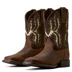 Ariat Childrens Driftwood Wide Square Toe Boots (10080273) Earth/Royal Chocolate