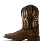 Ariat Childrens Driftwood Wide Square Toe Boots (10080273) Earth/Royal Chocolate