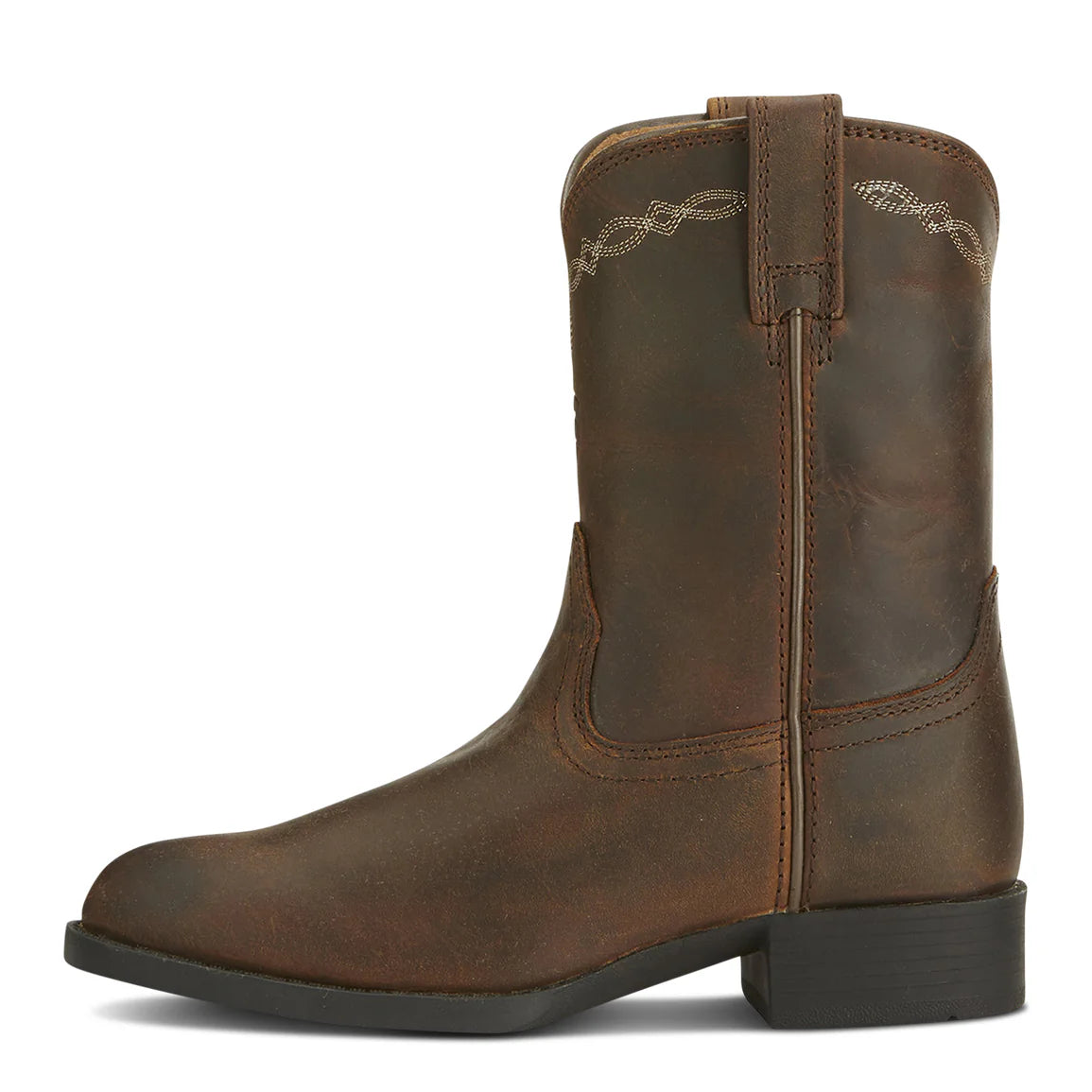 Ariat Childrens Heritage Roper Western Boots (10001850) Distressed Brown