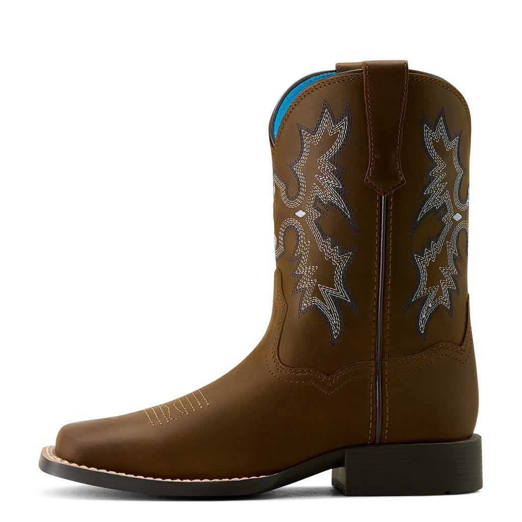 Ariat Childrens Tombstone Western Boots (10063834) Distressed Brown