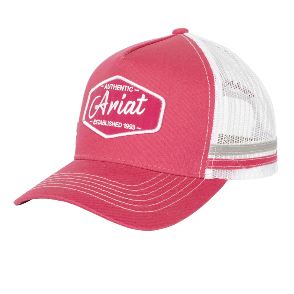 Ariat Est. Patch Trucker Cap (AC2207) Raspberry
