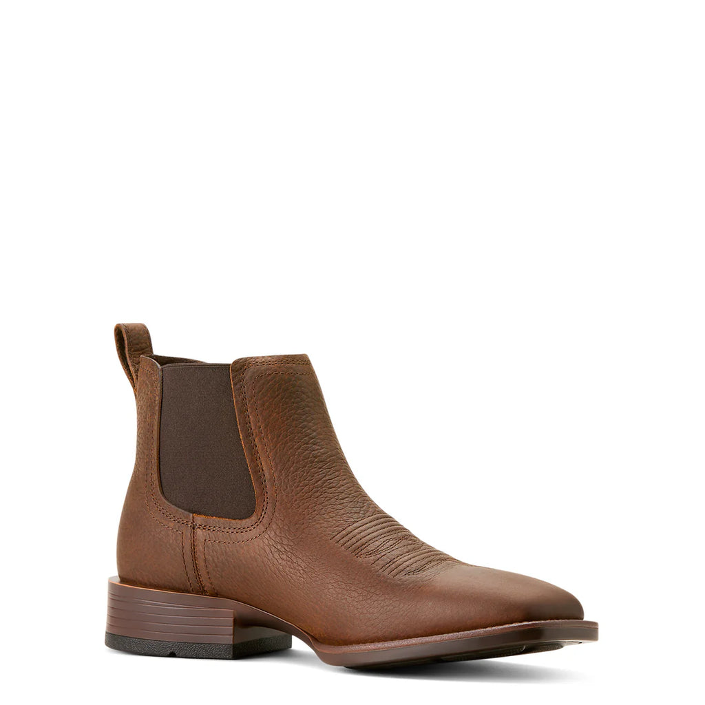 Ariat Mens Booker Ultra Western Boots (10053654) Brown Oiled Rowdy