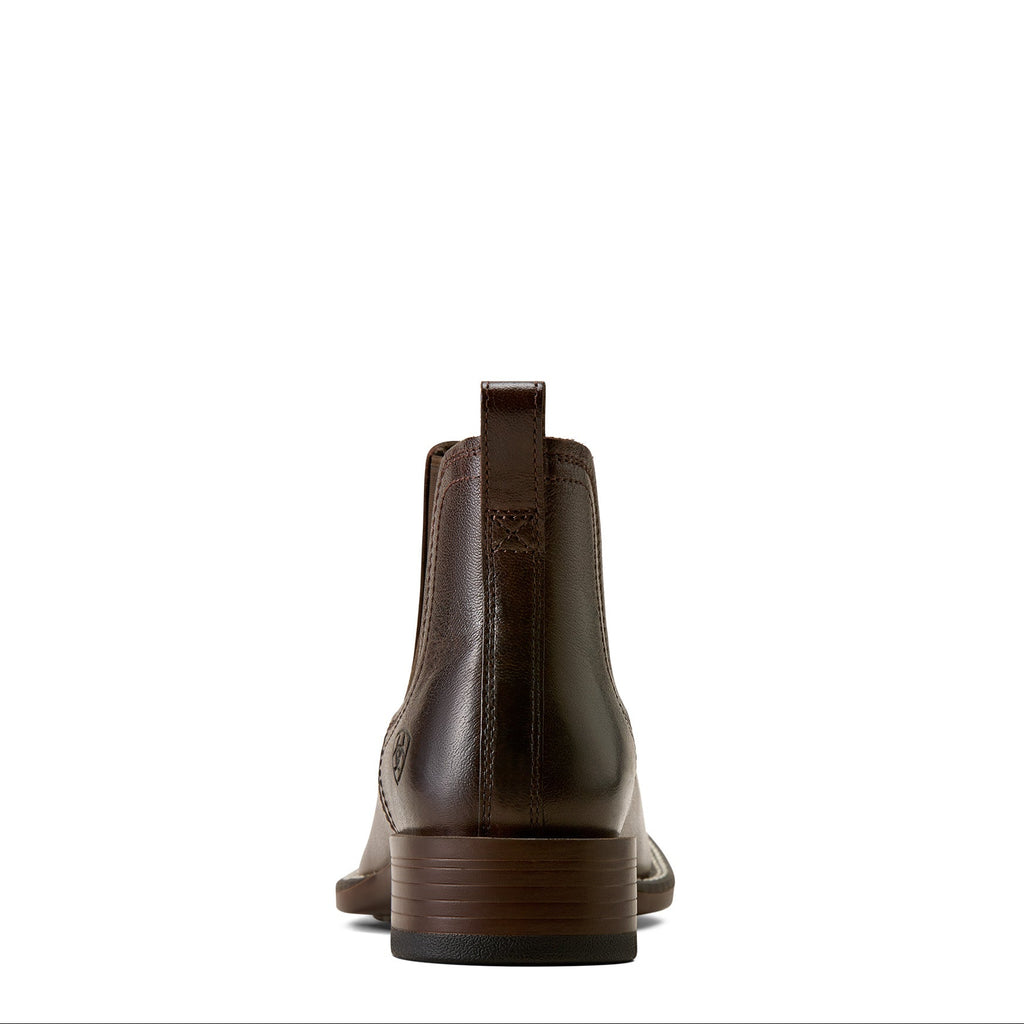 Ariat Mens Booker Wide Square Toe Chelsea Boots (10080415) Chocolate Chip