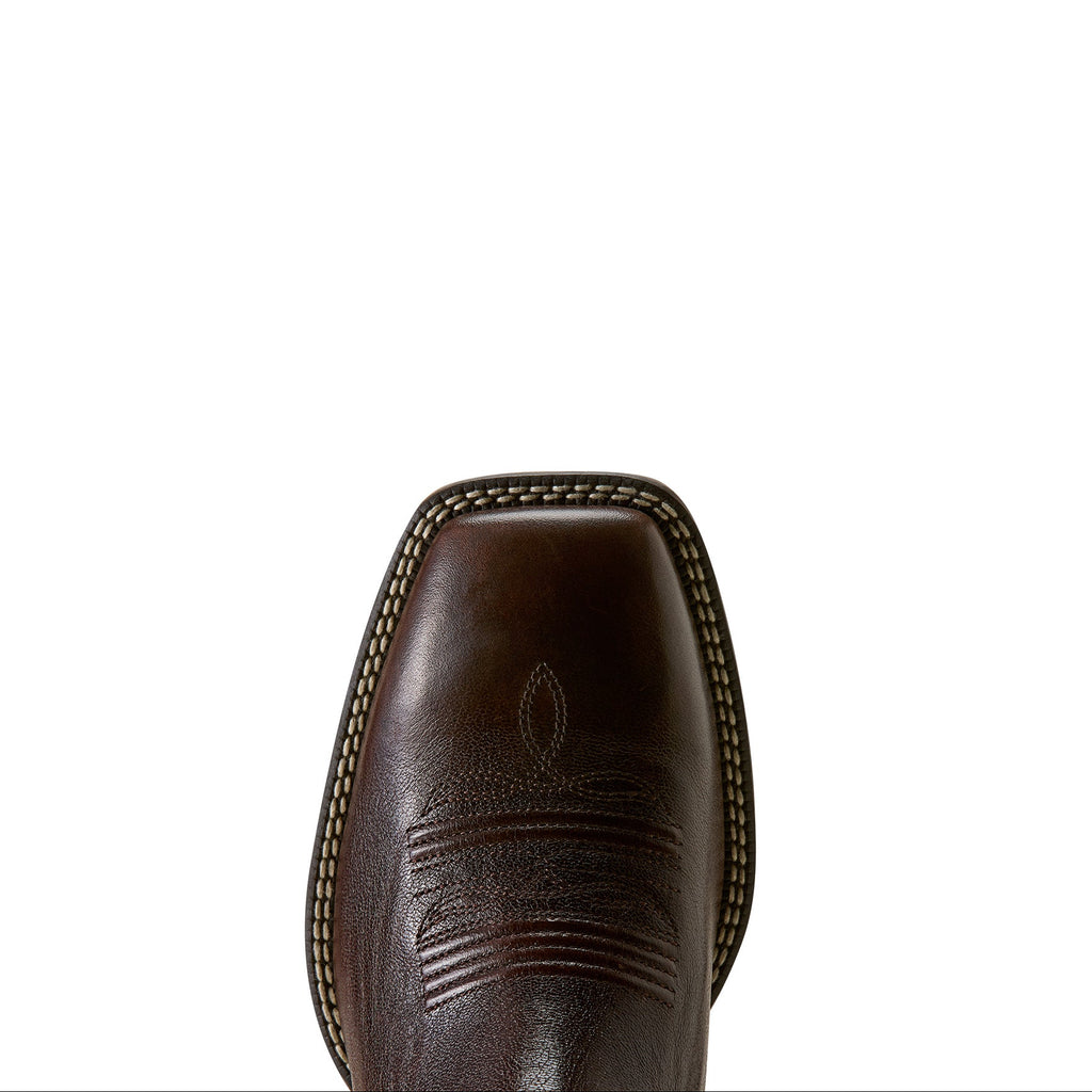 Ariat Mens Booker Wide Square Toe Chelsea Boots (10080415) Chocolate Chip