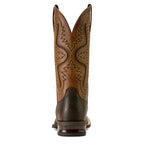 Ariat Mens Captivate Wide Square Toe Western Boots (10064044) Dark Brown/Peanut Butter