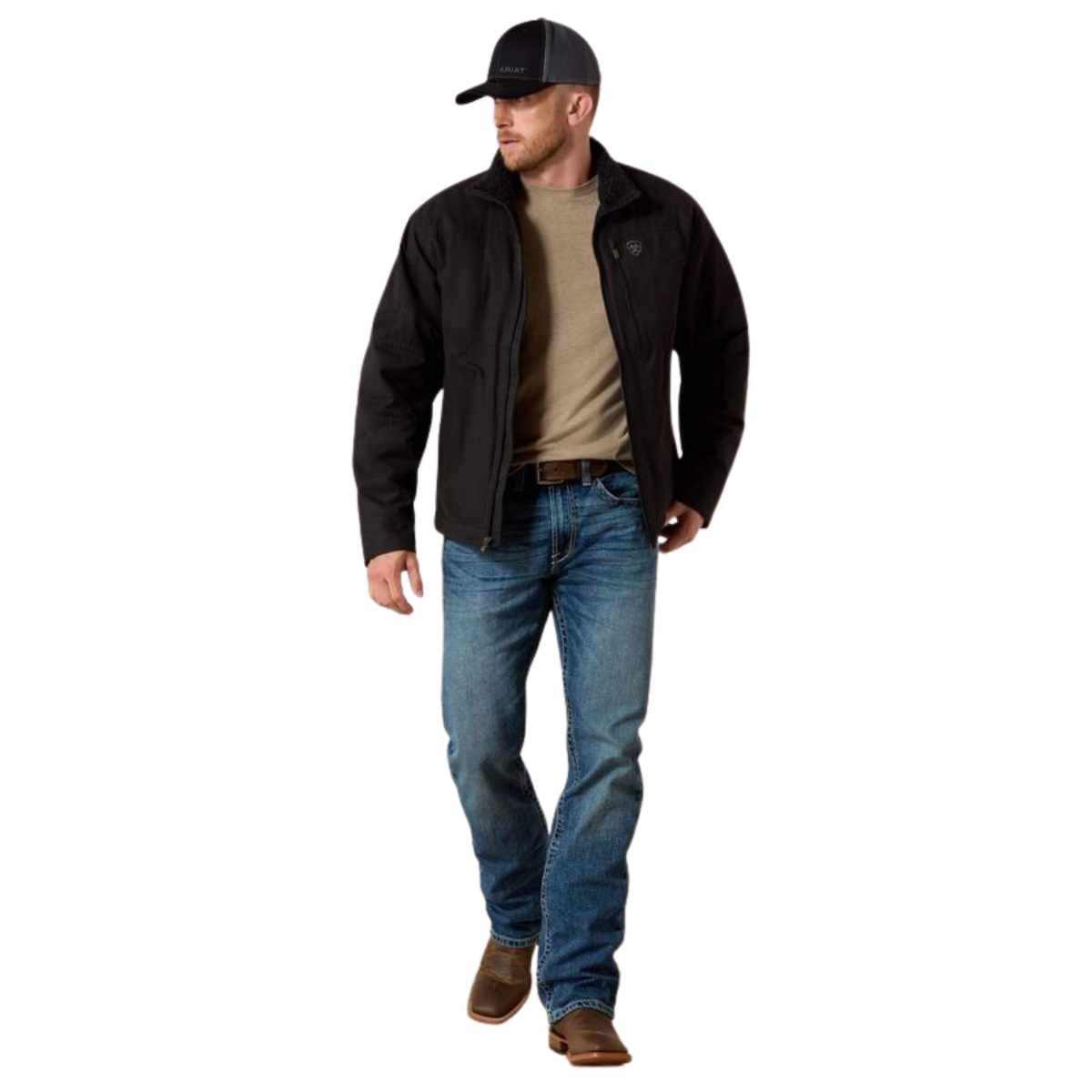 Ariat Mens Grizzly Canvas Insulated Jacket (10041631) Black