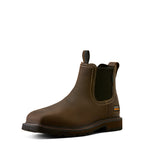 Ariat Mens Groundbreaker Chelsea H2O Wide Square Steel Toe Boots (10077102) Dark Brown