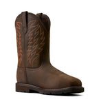 Ariat Mens Groundbreaker H2O Wide Square Steel Toe Boots (10077103) Dark Brown