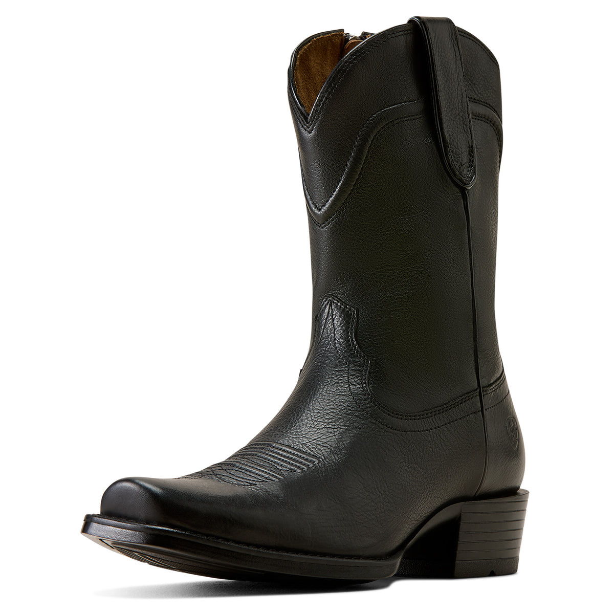 Ariat Mens Oliver Narrow Cutter Toe Western Boots (10080290) Eclipse Black