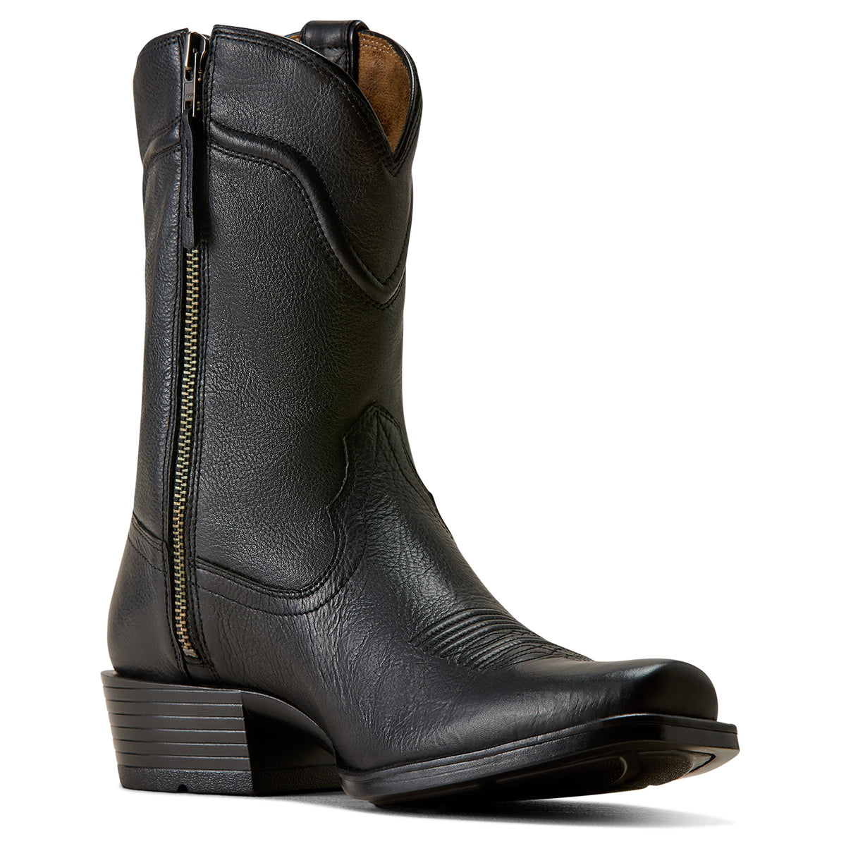 Ariat Mens Oliver Narrow Cutter Toe Western Boots (10080290) Eclipse Black