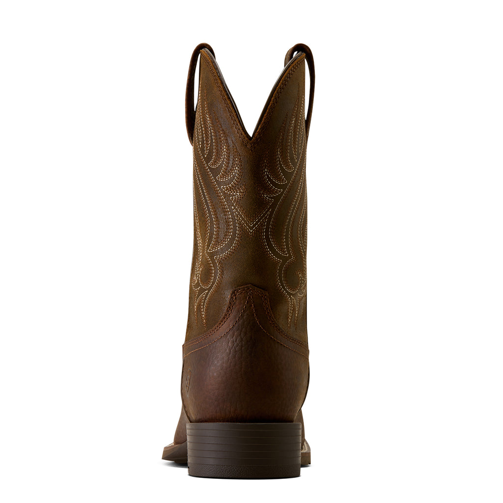 Ariat Mens Sport Riggs H2O Wide Square Toe Western Boots (10080269) Copper Kettle/Espresso Tan