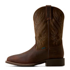 Ariat Mens Sport Riggs H2O Wide Square Toe Western Boots (10080269) Copper Kettle/Espresso Tan