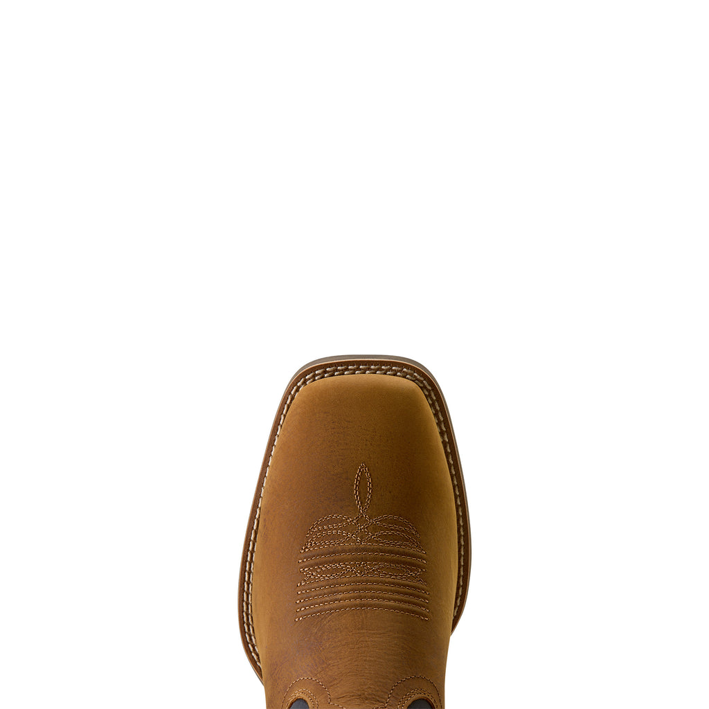 Ariat Mens Sport Riggs H2O Wide Square Toe Western Boots (10080270) Tanbark/Blue Nights