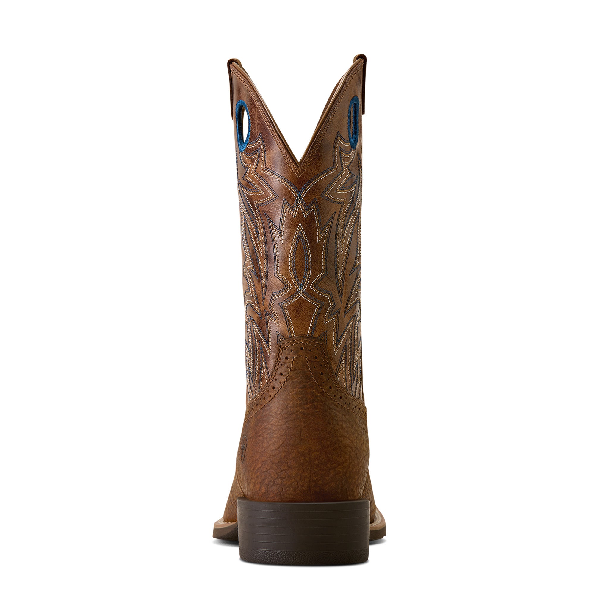 Ariat Mens Sport Sidebet Wide Square Toe Western Boots (10080413) Toasted Grain/Dark Tan