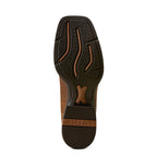 Ariat Mens Sport Sidebet Wide Square Toe Western Boots (10080413) Toasted Grain/Dark Tan