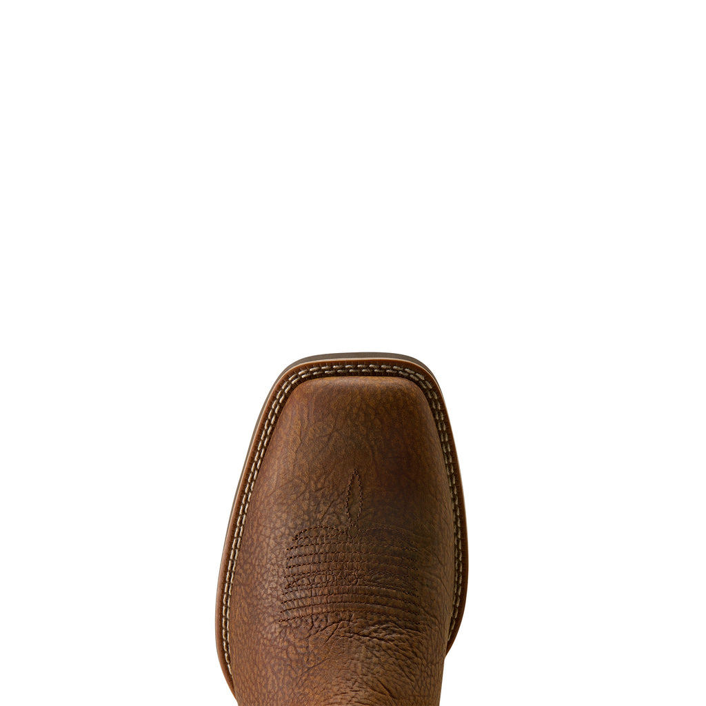 Ariat Mens Sport Sidebet Wide Square Toe Western Boots (10080413) Toasted Grain/Dark Tan