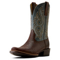 Ariat Mens Stonebrook Narrow Cutter Toe Western Boots (10080528) Java Edge/Baby Blue