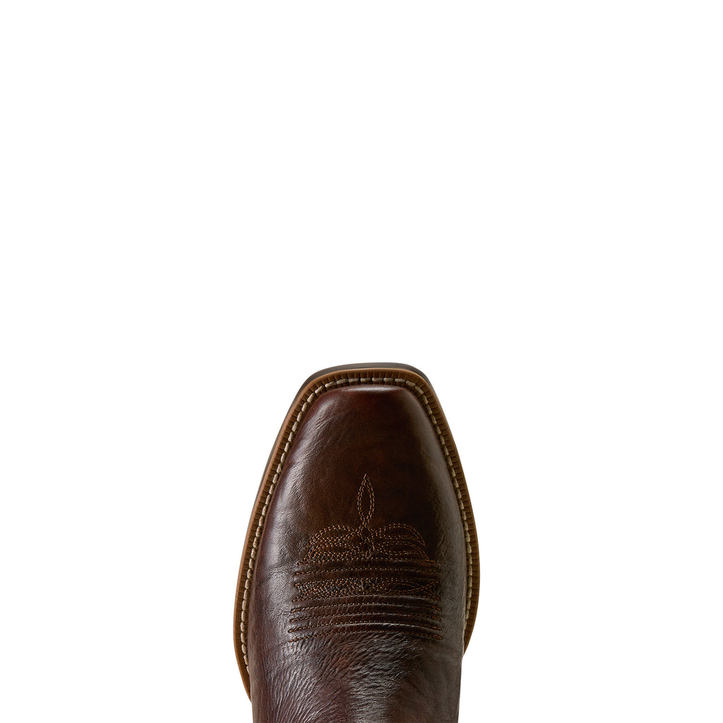 Ariat Mens Stonebrook Narrow Cutter Toe Western Boots (10080528) Java Edge/Baby Blue