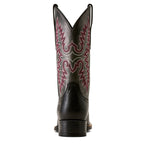 Ariat Womens Canyon Point Wide Square Toe Western Boots (10080479) True Black/Metallic Charcoal
