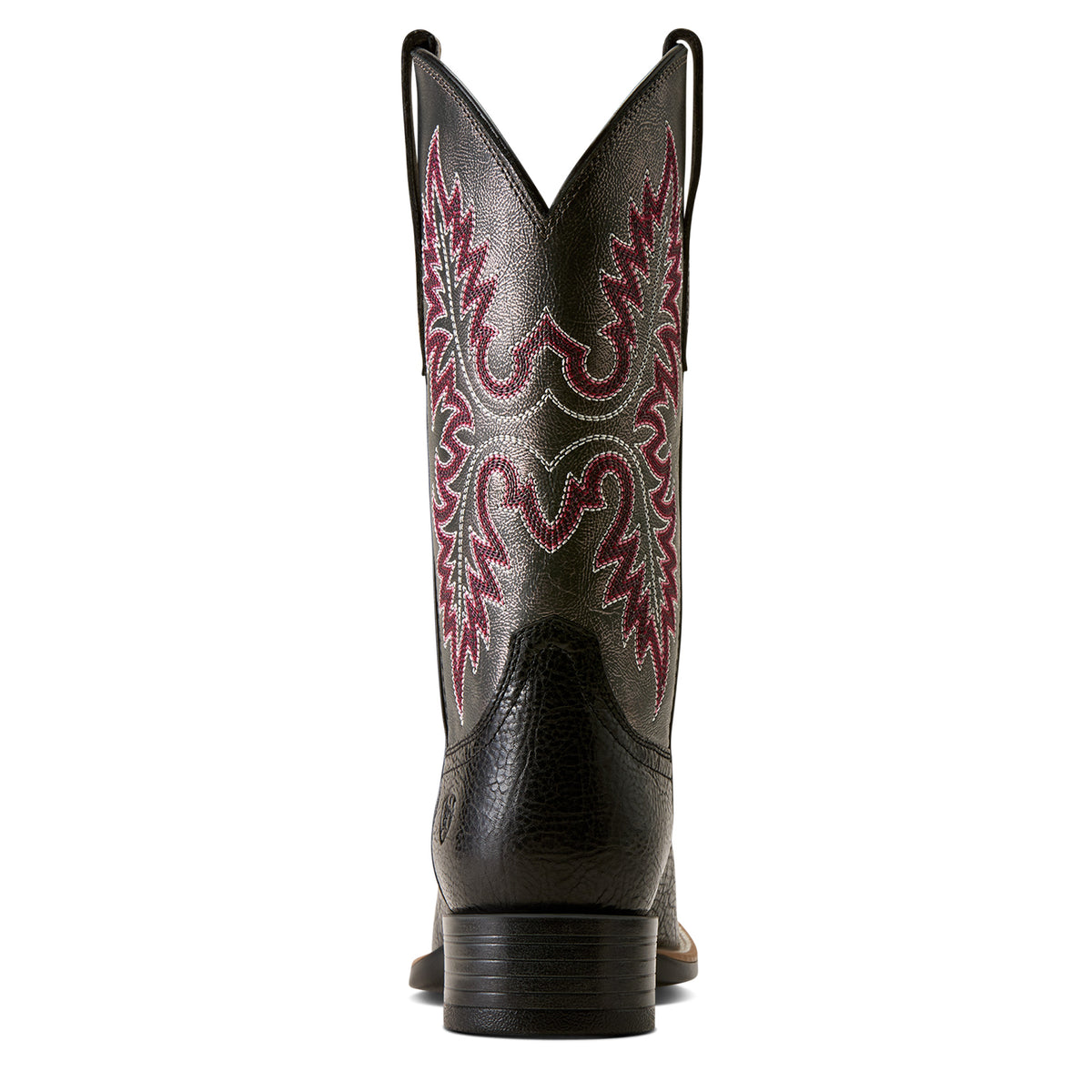 Ariat Womens Canyon Point Wide Square Toe Western Boots (10080479) True Black/Metallic Charcoal