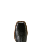 Ariat Womens Canyon Point Wide Square Toe Western Boots (10080479) True Black/Metallic Charcoal