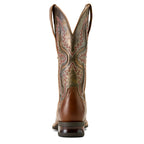 Ariat Womens Captivate Wide Square Toe Western Boots (10063894) Dark Tan/Titanium