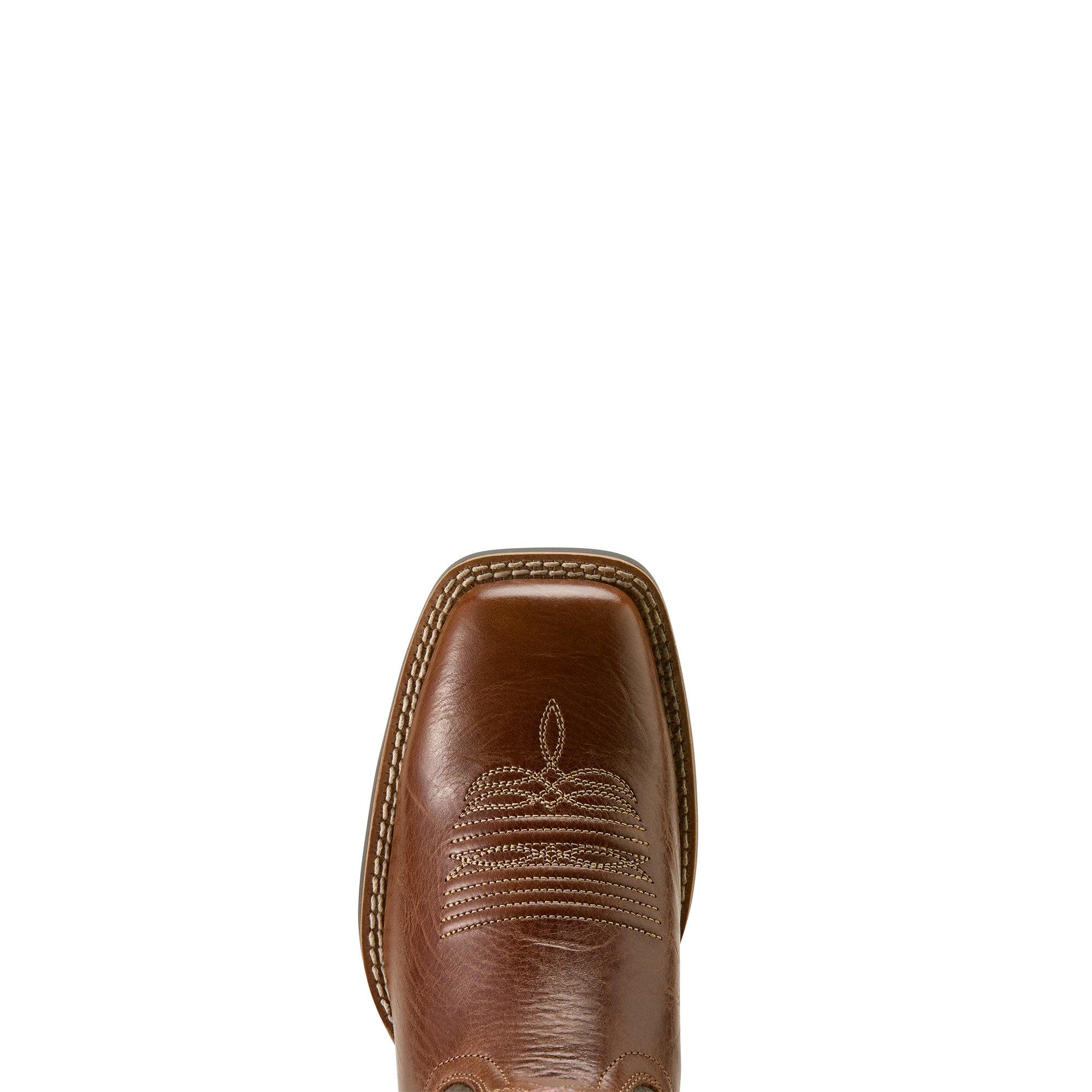 Ariat Womens Captivate Wide Square Toe Western Boots (10063894) Dark Tan/Titanium