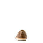 Ariat Womens Cruiser Slip On Western Shoes (10053680) Tan Floral Emboss/Tan and White Brindle Hair On