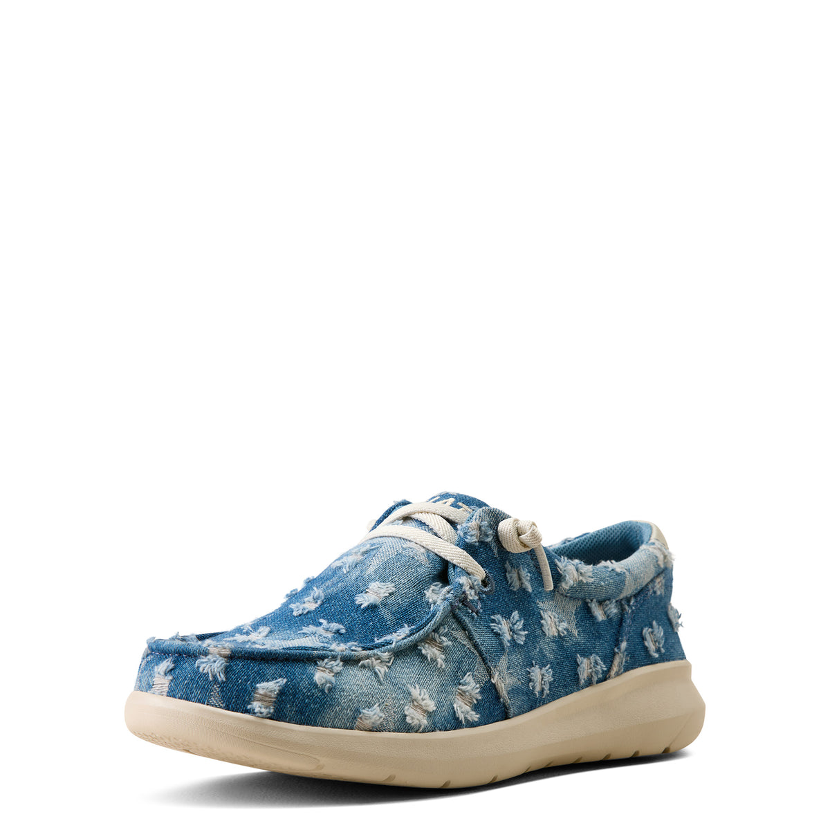 Ariat Womens Hilo Slip On Shoes (10080569) Denim Stars
