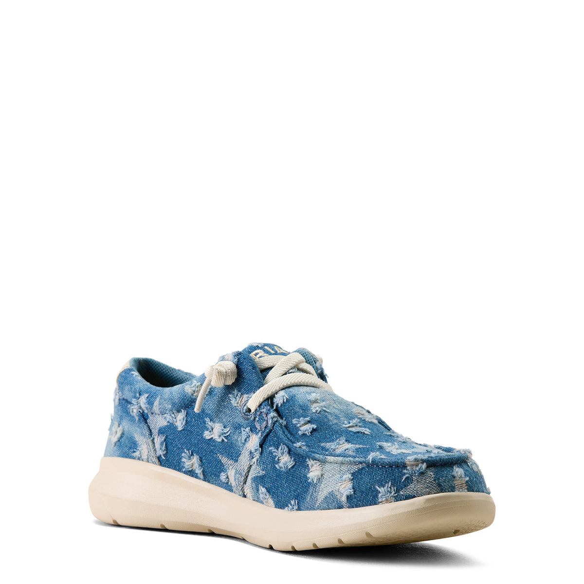 Ariat Womens Hilo Slip On Shoes (10080569) Denim Stars