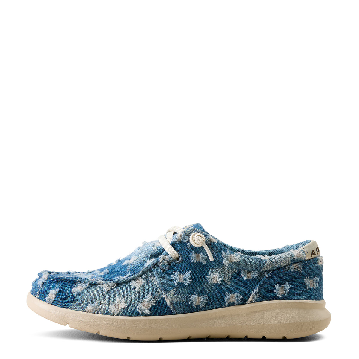 Ariat Womens Hilo Slip On Shoes (10080569) Denim Stars
