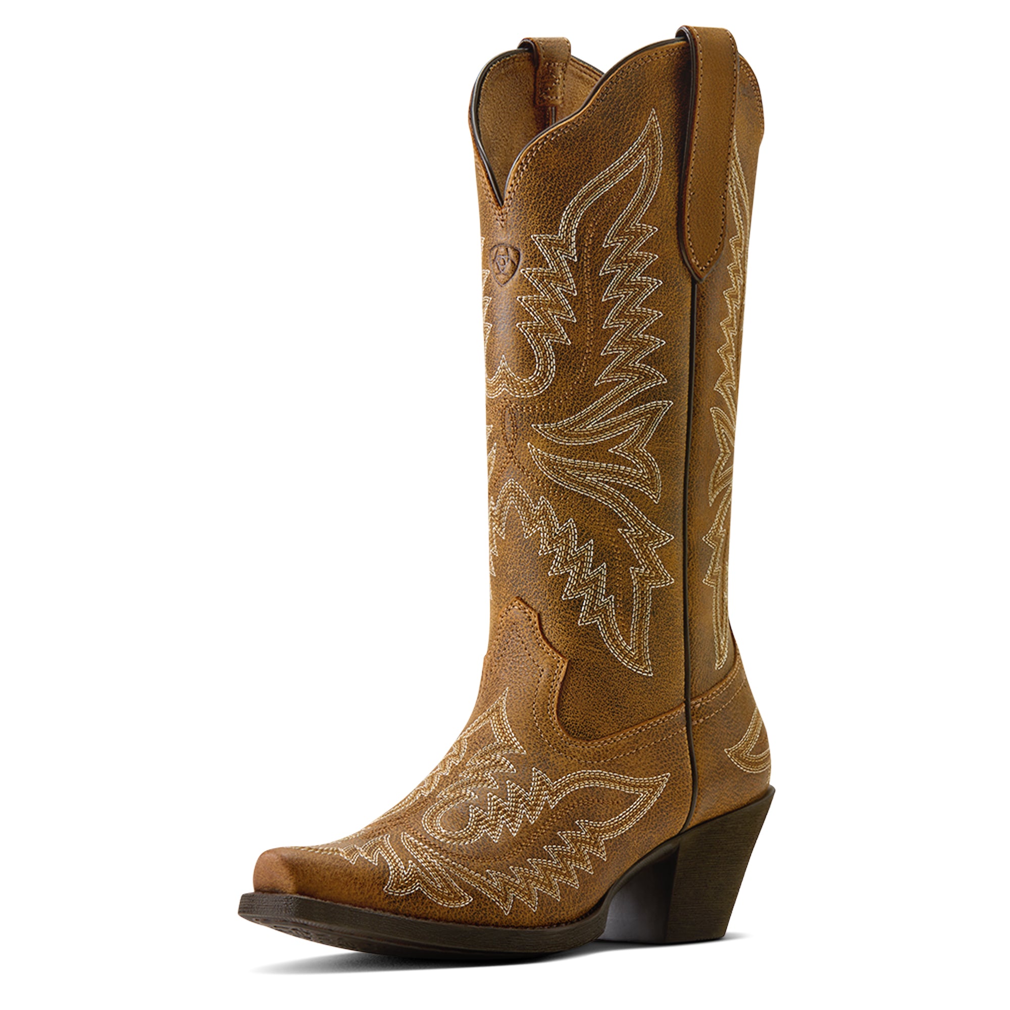 Ariat Womens Round Up Collins D Toe Western Boots (10080383) Brown Bomber